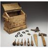 Image 1 : COBBLERS TOOL BOX: A nice primitive hand made b