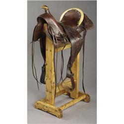 UNMARKED  SEAT SADDLE: Circa 1870's to 1880's;