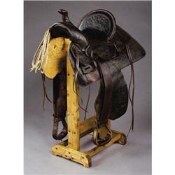 F.A. MEANEA CHEYENNE, WYOMING SADDLE: Circa 190