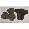 Image 1 : 2 PAIR OF EARLY LEATHER DRIVING GLOVES: a) Han