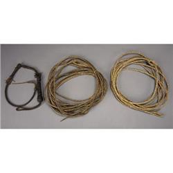 LOT OF MISCELLANEOUS BRAIDED LEATHER a) Riding Q