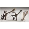 Image 1 : LOT OF 3 BRANDING IRONS : All wood handle type,