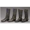 Image 1 : LOT OF MILITARY STYLE BOOTS WITH SPURs: 2 pairs 