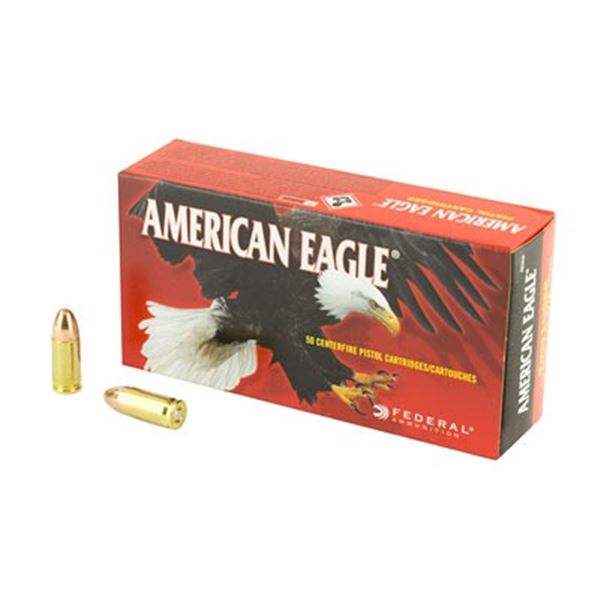 FED AM EAGLE 9MM 115GR FMJ - 50 RDS
