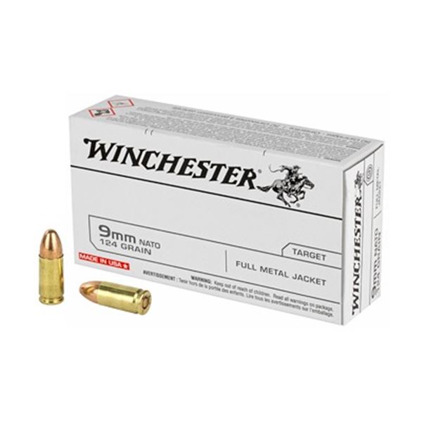 WIN USA 9MM 124GR FMJ - 50 RDS
