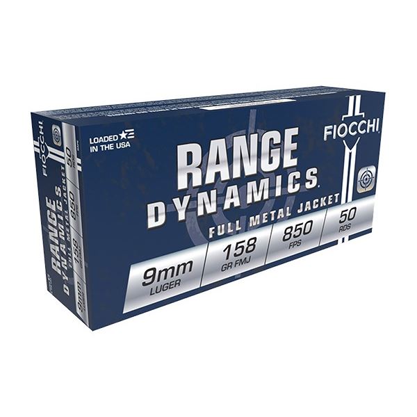 FIOCCHI 9MM 158GR FMJ  - 50RD