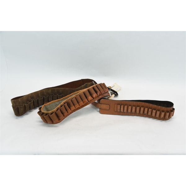 Box Lot Leather Ammunition Belts