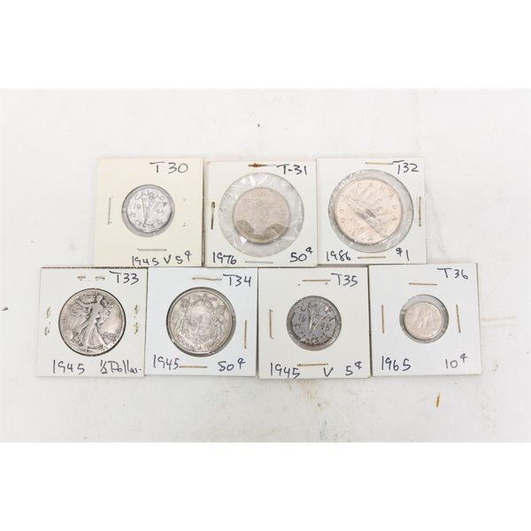 Box Lot Vintage Canadian Coins - Landsborough Auctions