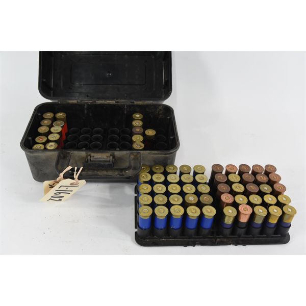 66 Rounds Assorted 12 Gauge Shells In MTM Shotshell Case