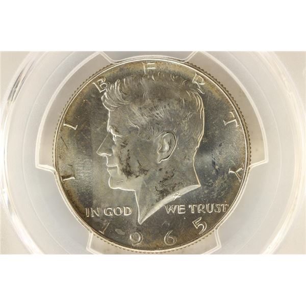 1965 40% SILVER JOHN F. KENNEDY HALF PCGS MS64