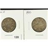 Image 1 : 1902-H & 1910 CANADA SILVER 25 CENTS