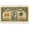 Image 1 : 1923 DOMINION OF CANADA 25 CENT FRACTIONAL BILL