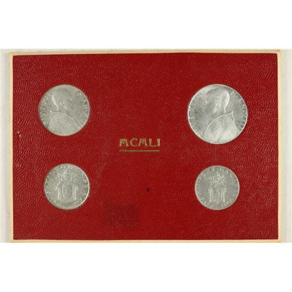 1951 VATICAN 4 COIN MINT SET ORIGINAL MINT PACKAGE
