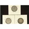 Image 2 : 1937, 1947 & 1953 CANADA SILVER 25 CENTS