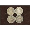 Image 1 : 1876, 1877-S, 1884 & 1885 SEATED LIBERTY DIMES