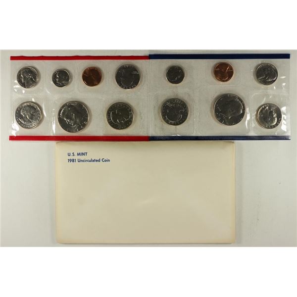 1981 US MINT SET (UNC) P/D/S (WITH ENVELOPE)