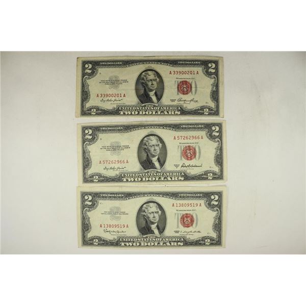1953, 1953-A & 1963 US RED SEAL NOTES