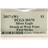 Image 4 : 2017 (W) AMERICAN SILVER EAGLE PCGS MS70