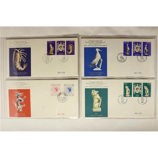 4 ASSORTED 1978 1ST DAY COVERS CHRISTMAS ISLAND,