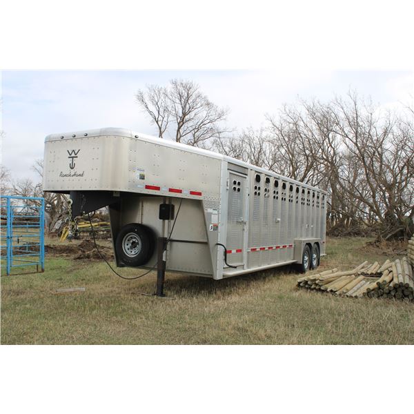 2018 Wilson Ranch Hand 24ft Aluminum Gooseneck Trailer. Used very little. 1W17242SXK5556293