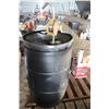 Image 4 : Oil Barrel (plastic) empty with Rotary Hand Pump
