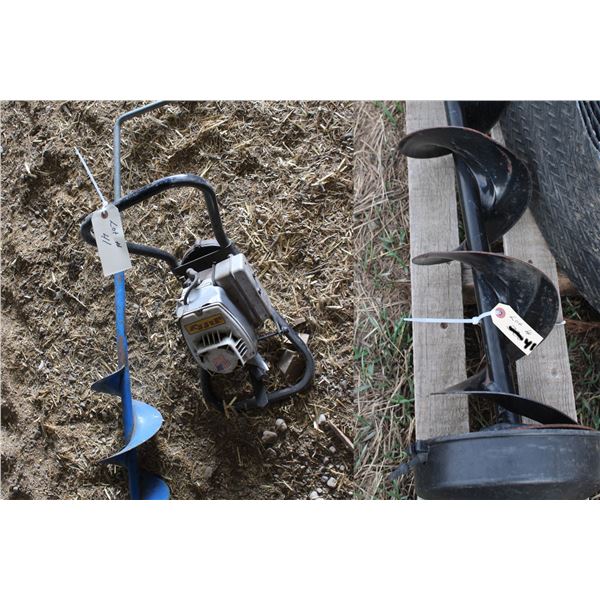 Jiffy Ice Auger Motor and Hand Held Auger