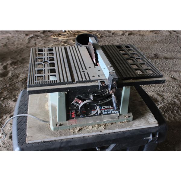Delta 10" Deluxe Bench Saw (working)