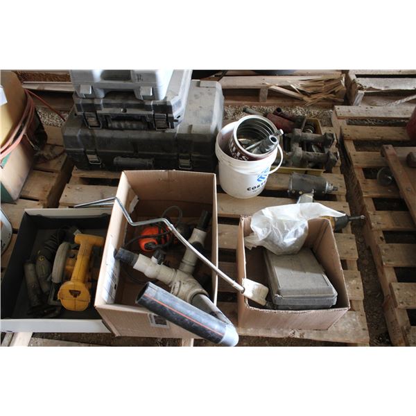 Empty Tool Boxes, Electric Drill, Air Impact, Misc