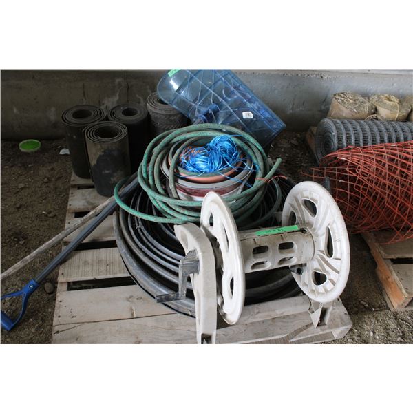 Belting Lawn & Garden Supplies, Snow shovel, rack, misc.