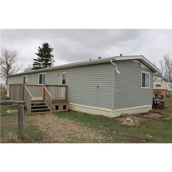 1986 16' x 64' Mobile Home, 3 Bed, 2 Bath, Propane Heat, Washer, Dryer, with Decking, skirting