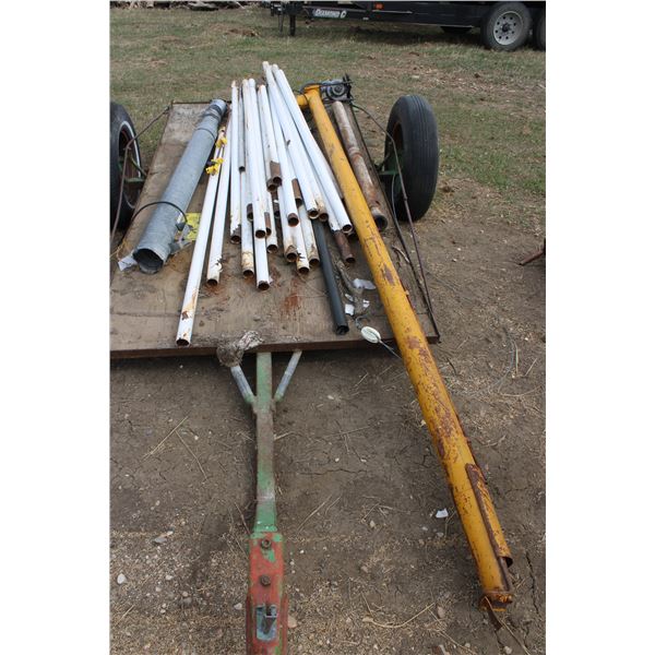 Trailer with Pencil Augers, Metal 4' x 8'