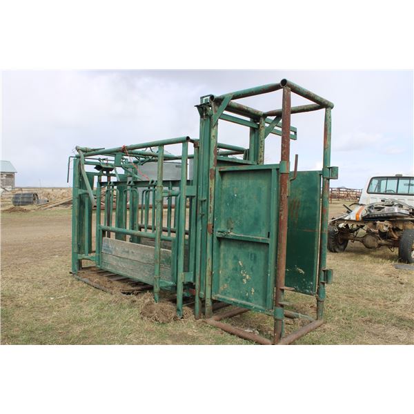 Cattle Squeeze with Palpitation Chute