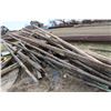 Image 1 : Wooden Lot of Rails, Treated Fence Post Wire Etc.