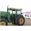 Image 2 : John Deere 3140 with FWA JD 265 - 18.4 x 34 - new starter & muffler - 13,205 hours