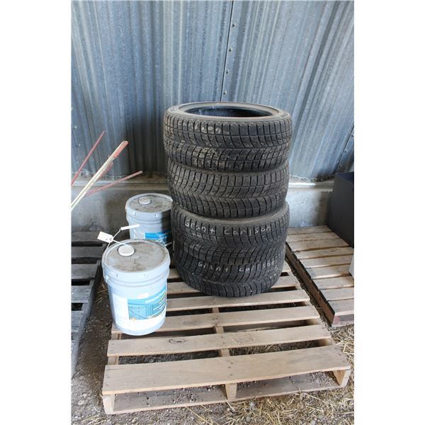 Blizzak 245/45 R18 (4) - General Paint (2) Full Flat White