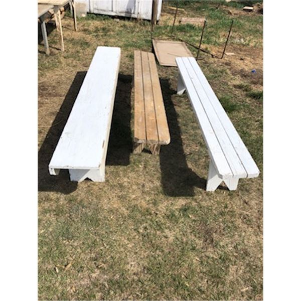 Wooden Benches (3) (Very Good Condition)