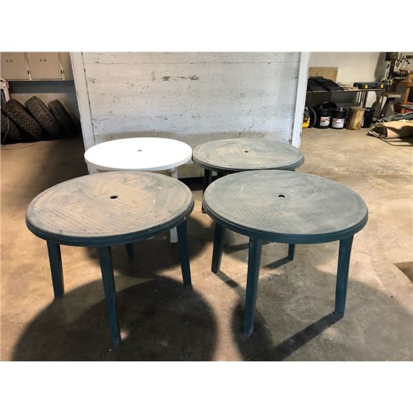 Plastic Patio Tables (4)