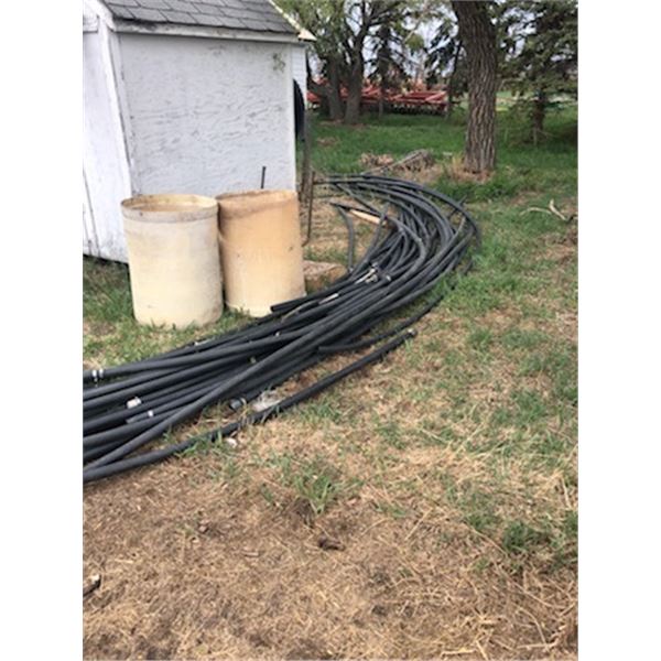 1 1/2" Plastic Hose  (Various Lengths 25Ft To 30Ft Some Fitting & Sprinklers