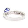 Image 3 : 1.60 ctw Sapphire and Diamond Ring - Platinum
