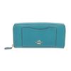 Image 1 : Coach Turquoise Blue Leather Long Zippy Wallet