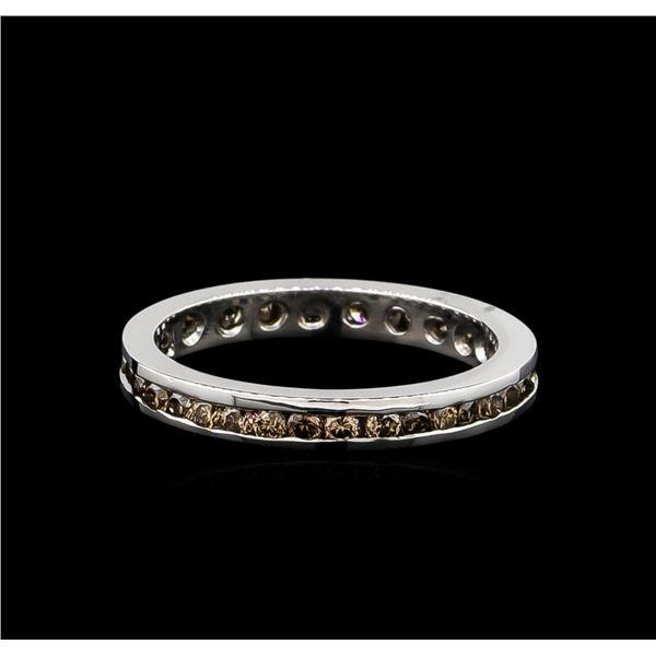 0.59 ctw Brown Diamond Ring - 14KT White Gold