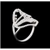 Image 3 : 0.75 ctw Diamond Ring - 14KT White Gold