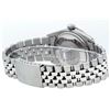 Image 6 : Rolex Mens Stainless Steel Purple Diamond 36MM Datejust Wristwatch Serviced Poli