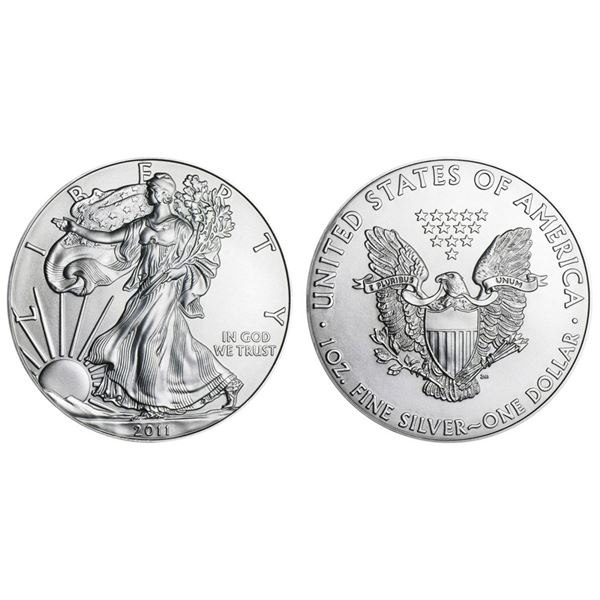 2011 American Silver Eagle .999 Fine Silver Dollar Coin