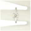 Image 4 : 14k White Gold 0.83 ctw I VVS2 Round Brilliant Cut Diamond Solitaire Ring