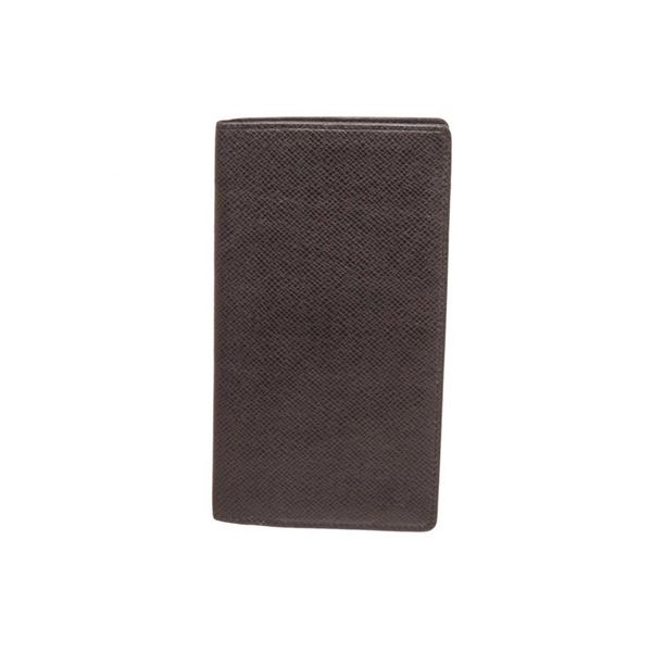 Louis Vuitton Black Taiga Leather Long Wallet