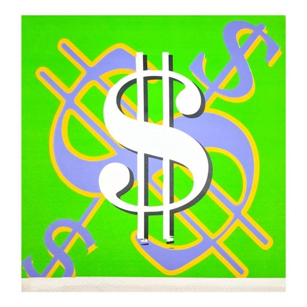 Dollar Sign (Green Classic) by Steve Kaufman (1960-2010)