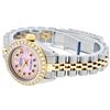 Image 5 : Rolex Ladies 2 Tone Pink MOP Ruby String Diamond Datejust Wristwatch