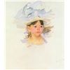 Mary Cassatt - Ellen Mary Cassat With Large Blue Hat