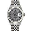 Image 2 : Rolex Ladies Stainless Steel Slate Grey Roman 26MM Oyster Perpetual Datejust